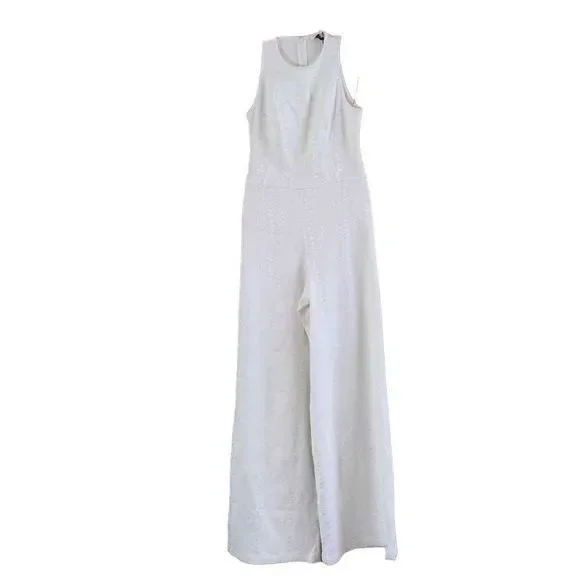 Alexis White Kalvina Halter Style Sleeveless Jumpsuit Sz S NWT - Picture 3 of 15